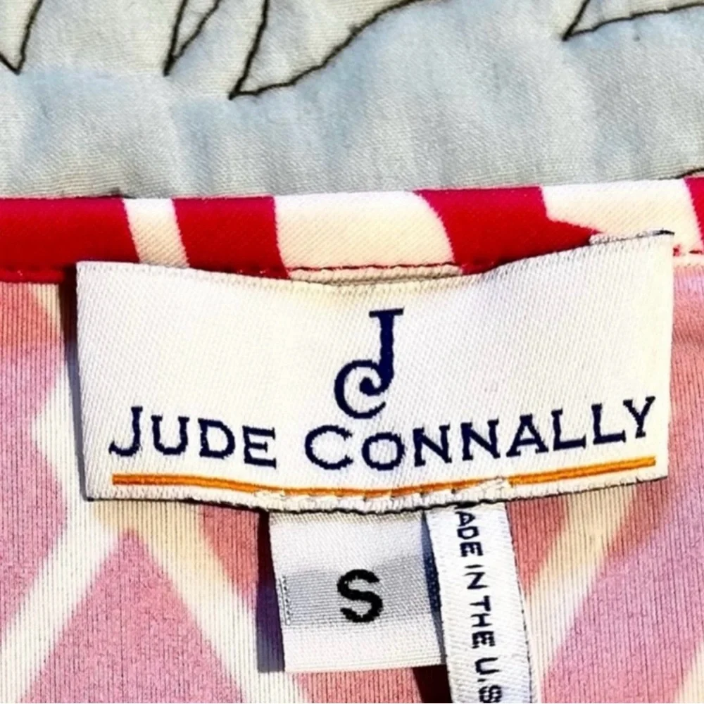 JUDE CONNALLY Mary Pat Pink IKat Jude Cloth Sheath Dress Pockets Sz Small - Picture 9 of 12